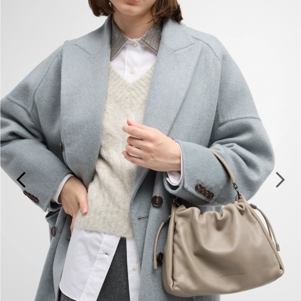 Brunello Cucinelli Stone Top Handle Bag